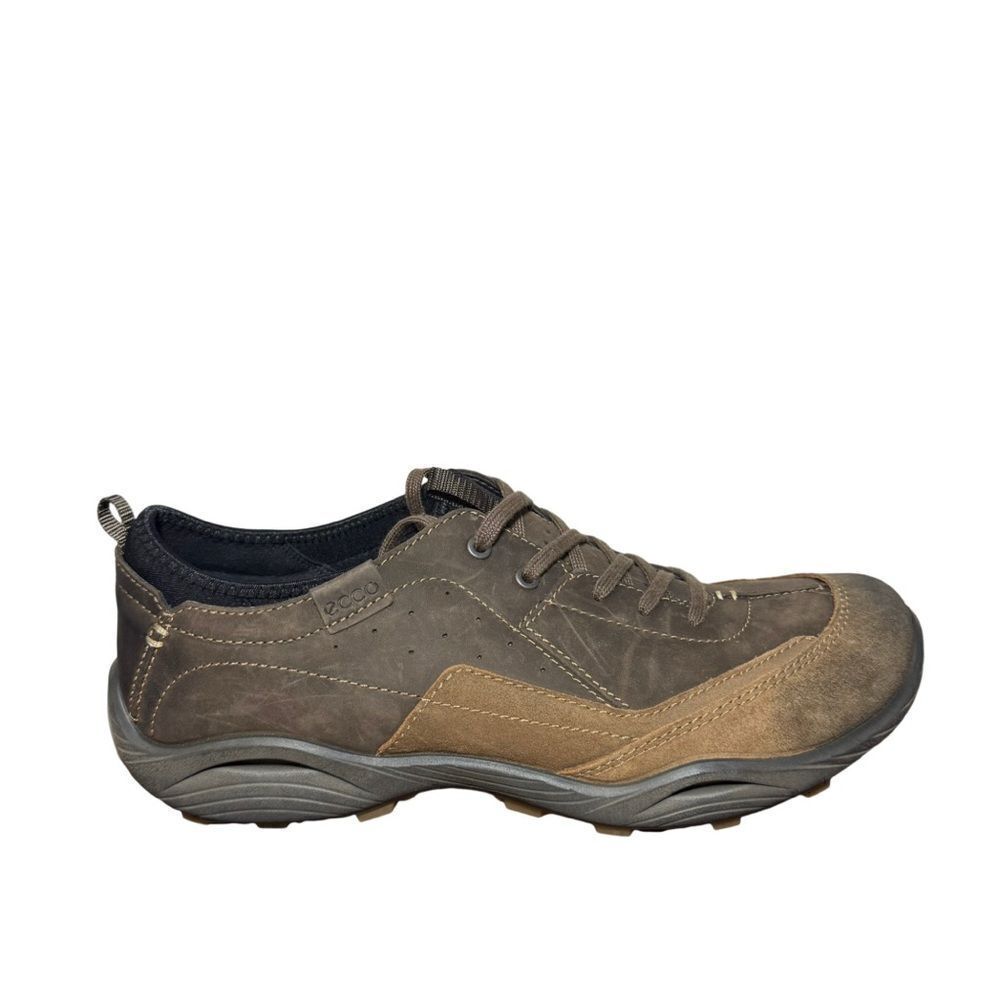 Men’s brown leather Ecco sneakers size 45 USA 11-11.5